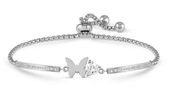 Bransoletka Milleluci Motylek i Serce – 028019 010 - stal nierdzewna, cyrkonie, regulowanag.jpg